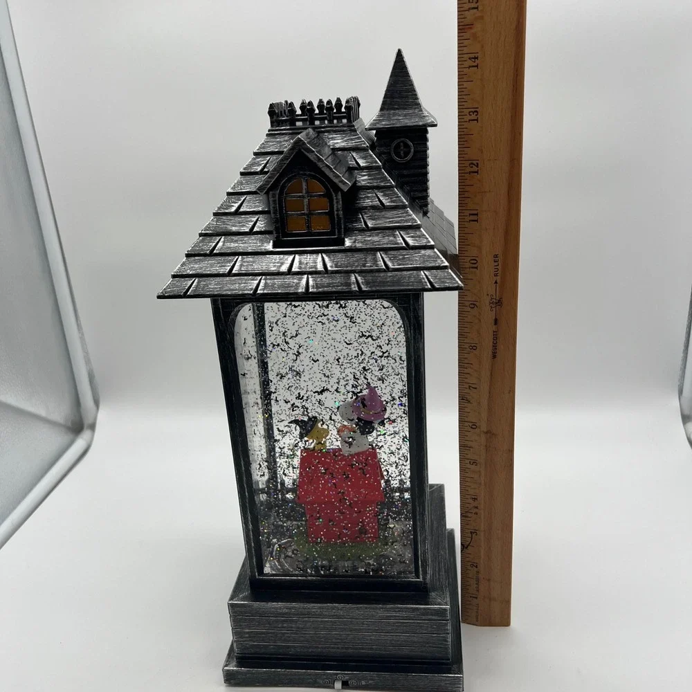 Peanuts Halloween Musical Lighted Lantern Snoopy Woodstock 1784882 Glitter Globe